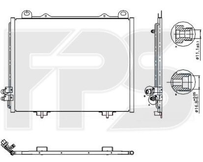 Фото автозапчастини конденсатор кондиціонера FPS FP 46 K106