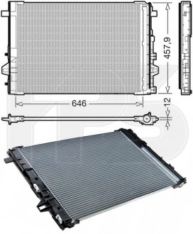 Фото автозапчастини конденсатор кондиціонера FPS FP 46 K316