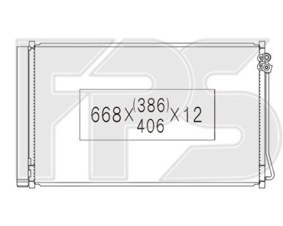 Фото автозапчастини конденсатор кондиціонера FPS FP 46 K354
