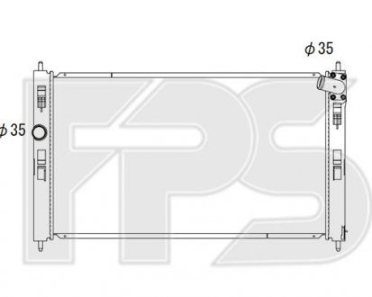 Радіатор охолодження FPS FP 48 A634 (фото 1)