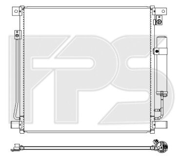 Фото автозапчасти конденсатор кондиціонера FPS FP 48 K419