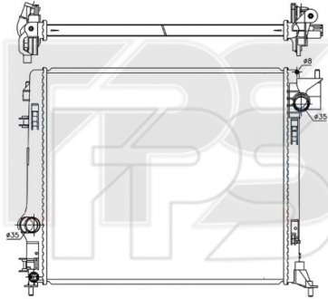 Фото автозапчастини радіатор охолодження FPS FP 50 A269