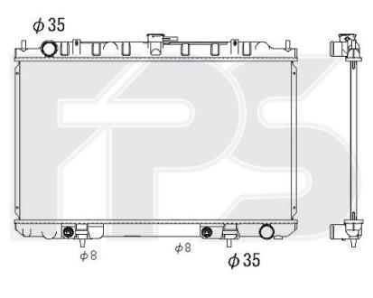 Фото автозапчастини радіатор охолодження FPS FP 50 A75