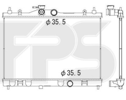 Фото автозапчастини радіатор охолодження FPS FP 50 A840