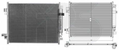 Фото автозапчастини конденсатор кондиціонера FPS FP 50 K505