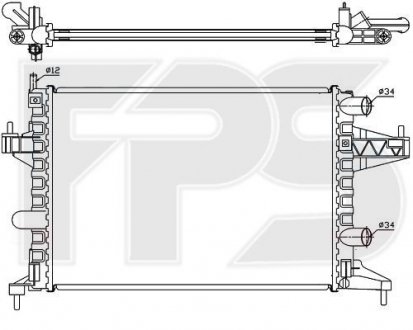 Радіатор охолодження FPS FP 52 A265 (фото 1)