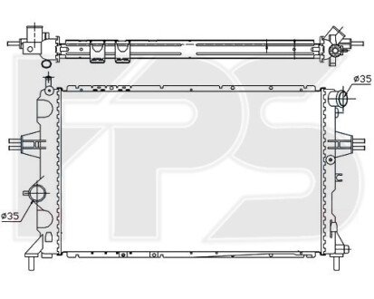 Фото автозапчасти радіатор охолодження FPS FP 52 A289