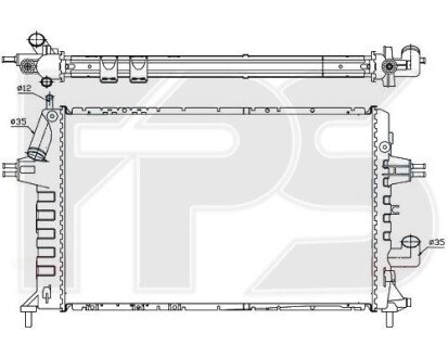 Фото автозапчасти радіатор охолодження FPS FP 52 A303