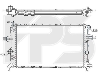 Фото автозапчасти радіатор охолодження FPS FP 52 A316