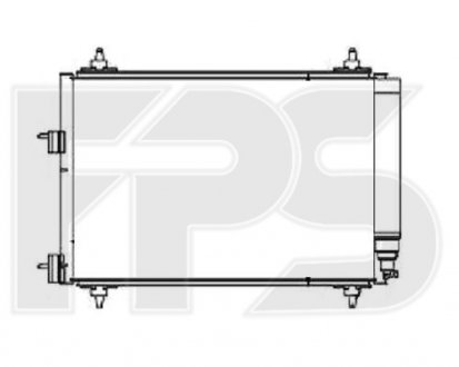 Фото автозапчастини конденсатор кондиціонера FPS FP 54 K145
