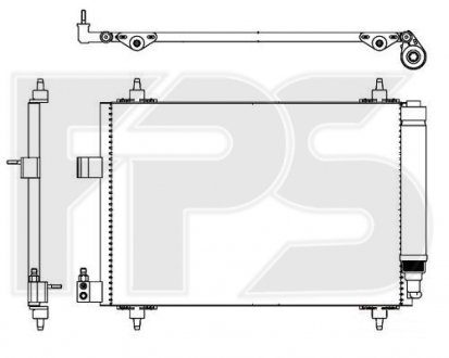 Конденсатор кондиціонера FPS FP 54 K461 (фото 1)