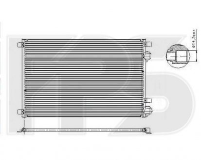 Фото автозапчасти конденсатор кондиціонера FPS FP 56 K164
