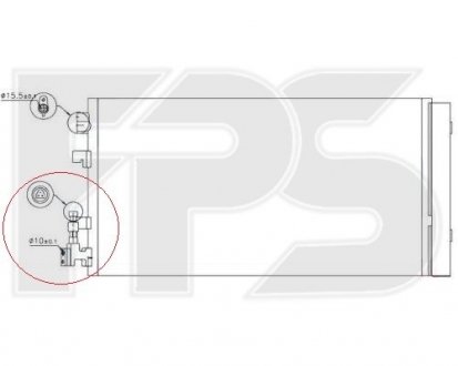 Конденсатор кондиціонера FPS FP 56 K165 (фото 1)