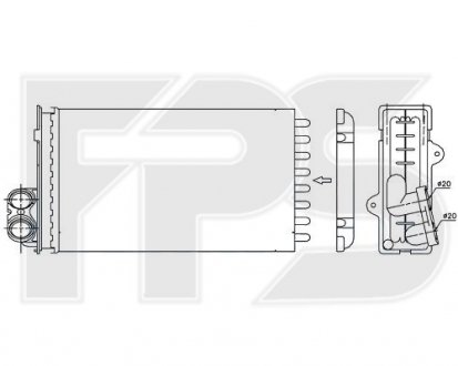 Радіатор пічки FPS FP 56 N48