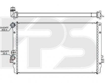 Радіатор охолодження FPS FP 62 A474 (фото 1)