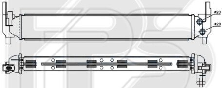 Фото автозапчастини радіатор охолодження FPS FP 64 A189