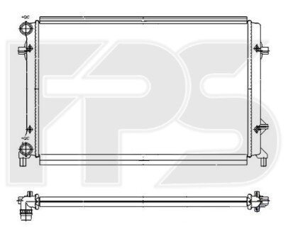 Фото автозапчастини радіатор охолодження FPS FP 64 A473