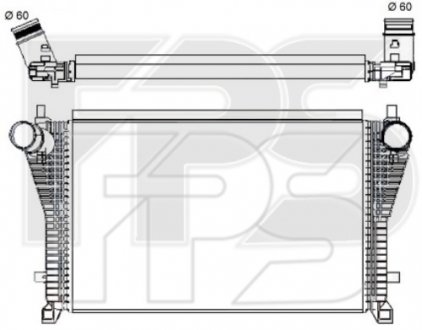 Фото автозапчастини радіатор наддуву FPS FP 64 T05