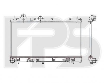 Фото автозапчасти радіатор охолодження FPS FP 67 A376