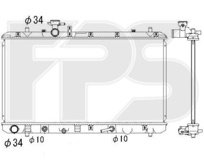 Фото автозапчастини радіатор охолодження FPS FP 68 A95