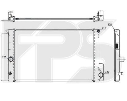Фото автозапчастини радіатор охолодження FPS FP 70 A843