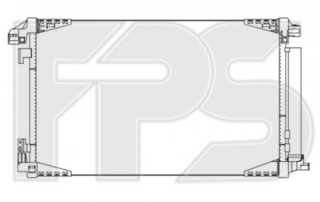 Фото автозапчастини конденсатор кондиціонера FPS FP 70 K376