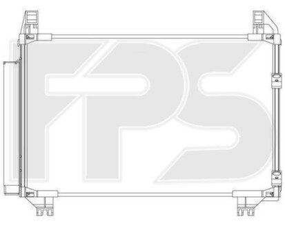 Фото автозапчастини конденсатор кондиціонера FPS FP 70 K486