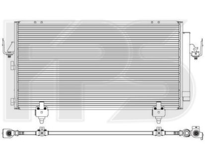Фото автозапчастини конденсатор кондиціонера FPS FP 70 K498