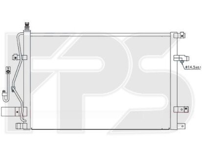 Фото автозапчастини конденсатор кондиціонера FPS FP 72 K218