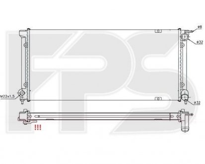 Фото автозапчастини радіатор охолодження FPS FP 74 A450