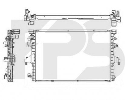 Фото автозапчастини радіатор охолодження FPS FP 74 A912