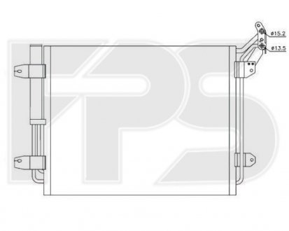 Конденсатор кондиціонера FPS FP 74 K153 (фото 1)