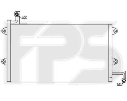 Фото автозапчасти конденсатор кондиціонера FPS FP 74 K174