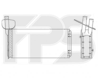 Фото автозапчастини радіатор пічки FPS FP 74 N173