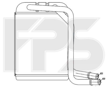 Фото автозапчасти радіатор пічки FPS FP 74 N19