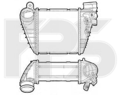 Фото автозапчасти радіатор наддуву FPS FP 74 T64