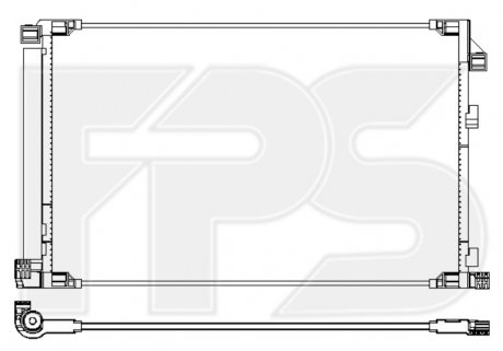 Фото автозапчасти конденсатор кондиціонера FPS FP 81 K471