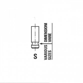 Клапан EX MEGANE III 1.4TCE 09-, SCÉNIC III 1.4TCE 09- (H4J 700) FRECCIA R6863RNT (фото 1)