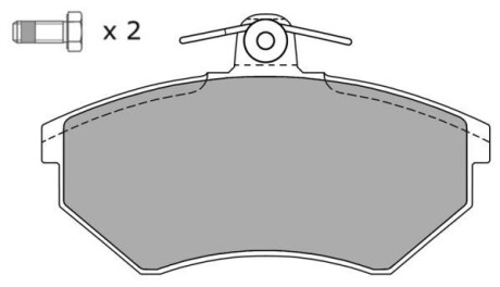 Фото автозапчастини колодки тормозные FREMAX FBP-0810 (фото 1)