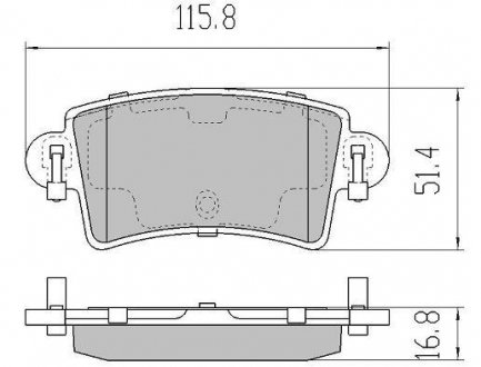 Фото автозапчасти колодки тормозные FREMAX FBP1275