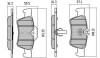 Фото автозапчастини колодки тормозные задние FBP-1350 FREMAX FBP1350 (фото 1)