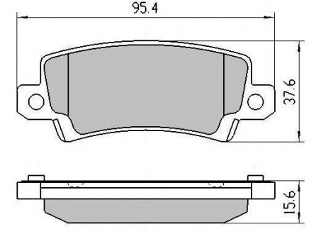 Фото автозапчасти колодки тормозные задние FBP-1364 FREMAX FBP1364