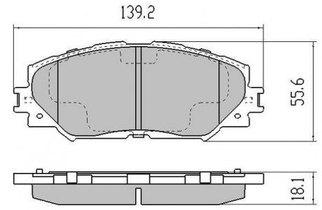 Фото автозапчасти колодки тормозные передние FBP-1467 FREMAX FBP1467