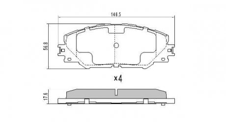 Фото автозапчасти колодки тормозные передние FBP-1568 FREMAX FBP1568