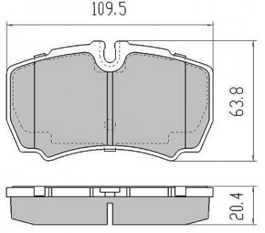 Фото автозапчастини колодки тормозные задние FBP-1674 FREMAX FBP1674