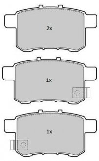 Фото автозапчасти колодки тормозные задние FBP-1824 FREMAX FBP1824