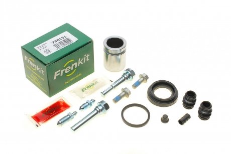 Ремкомплект суппорта (заднего) Subaru Legacy/Forester 03- (d=38mm) (+поршень/направляющая) (Tokic) FRENKIT 738151