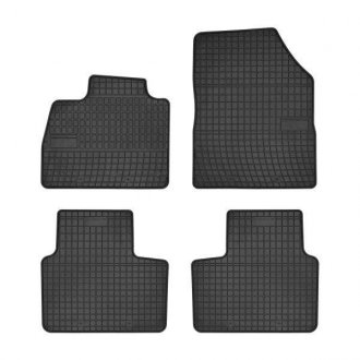 Коврики резиновые, 4 шт BASIC, передние/задние, резиновые, комплект, цвет черный, RENAULT SCENIC IV 09.16-, Minivan FROGUM MMTA040401631