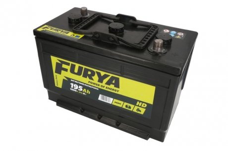 Акумулятор 6V 195Ah/1000A AGRO; HD (P+ Standard pole) 336x175x232 B03 - ніжка висотою 10,5 мм (стартер) FURYA BAT195/1000R/6V/HD/FURYA