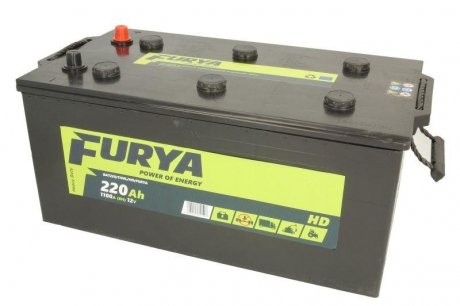 Акумулятор 220Ah/1100A HD (L+ Standard Pole) 513x273x237 B00 - без опори (Стартер) FURYA BAT220/1100L/HD/FURYA